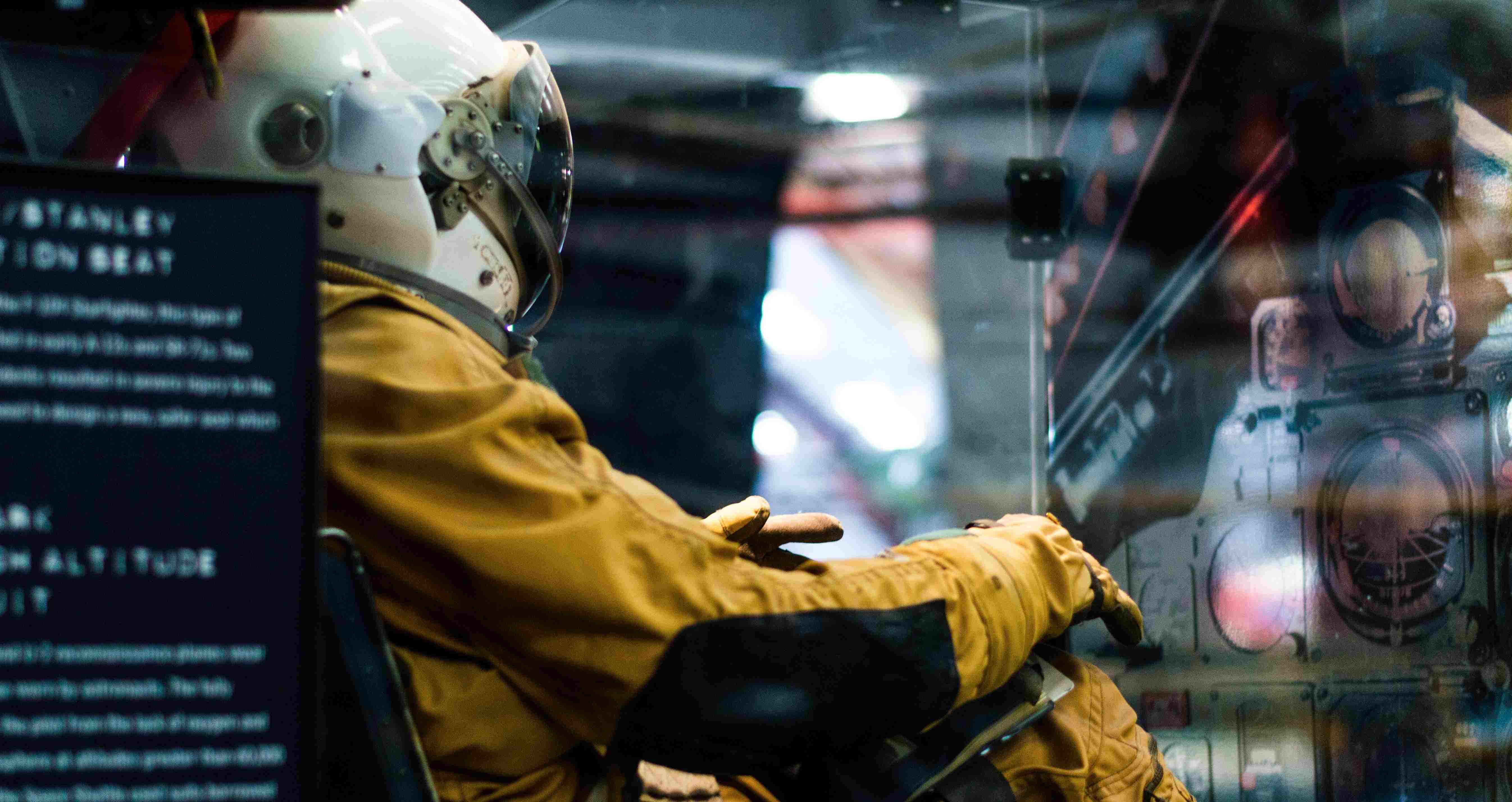 Image: boy testing fly-simutalor
